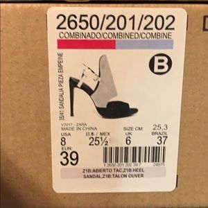 Zara Colour Block Heels NWT